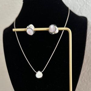 3 Piece Jewelry Set 925 Silver and Shell Artisan EUC